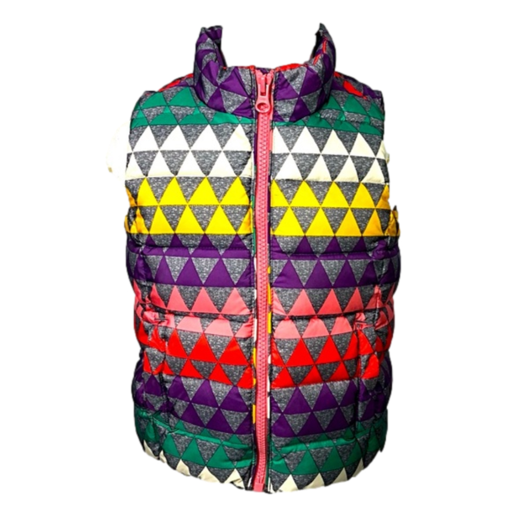 BABY GAP Colourful Sleeveless Filled Coat